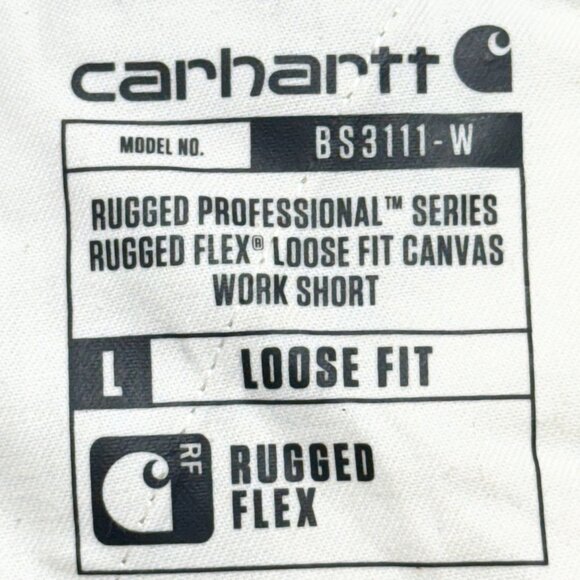 Carhartt Women's Rugged Flex Loose Khaki Canvas Work Shorts Sz 12 NWT 10" Inseam - Picture 5 of 11